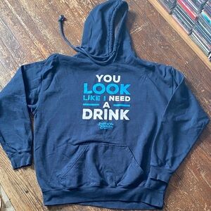 Navy Blue South Of The Border Hoodie size XXL